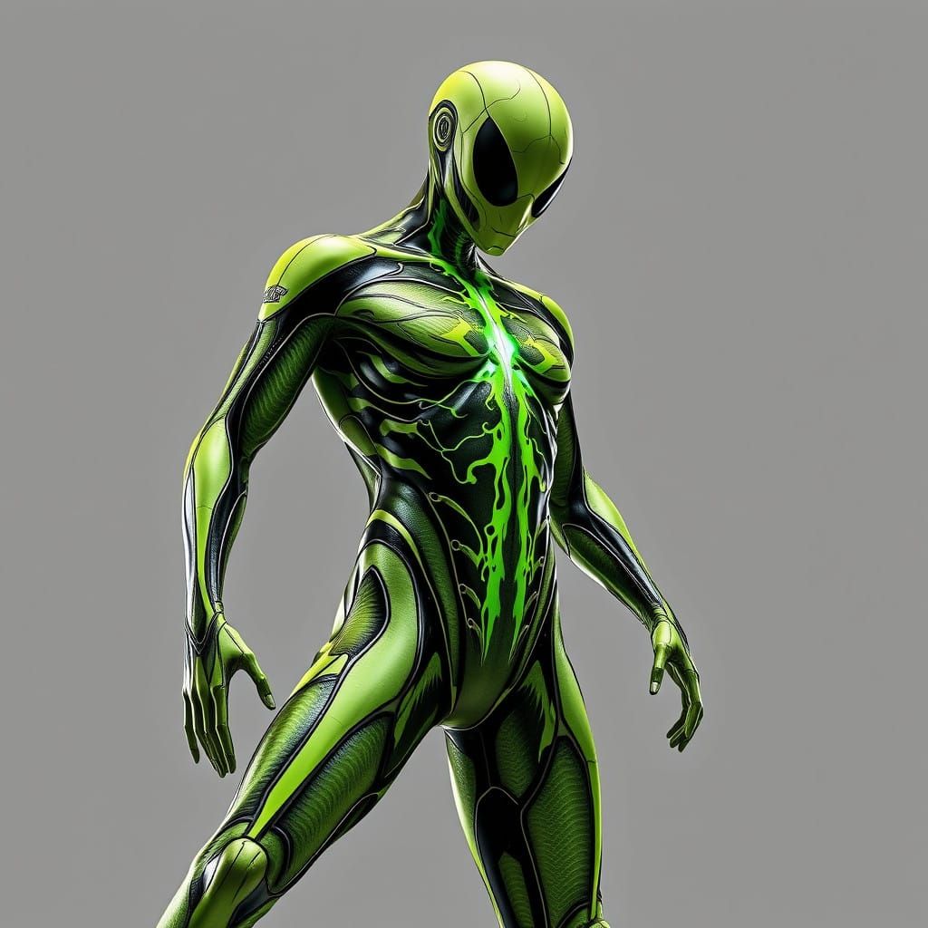 Glamorous Latex Morphsuit in Metallic Integral Style