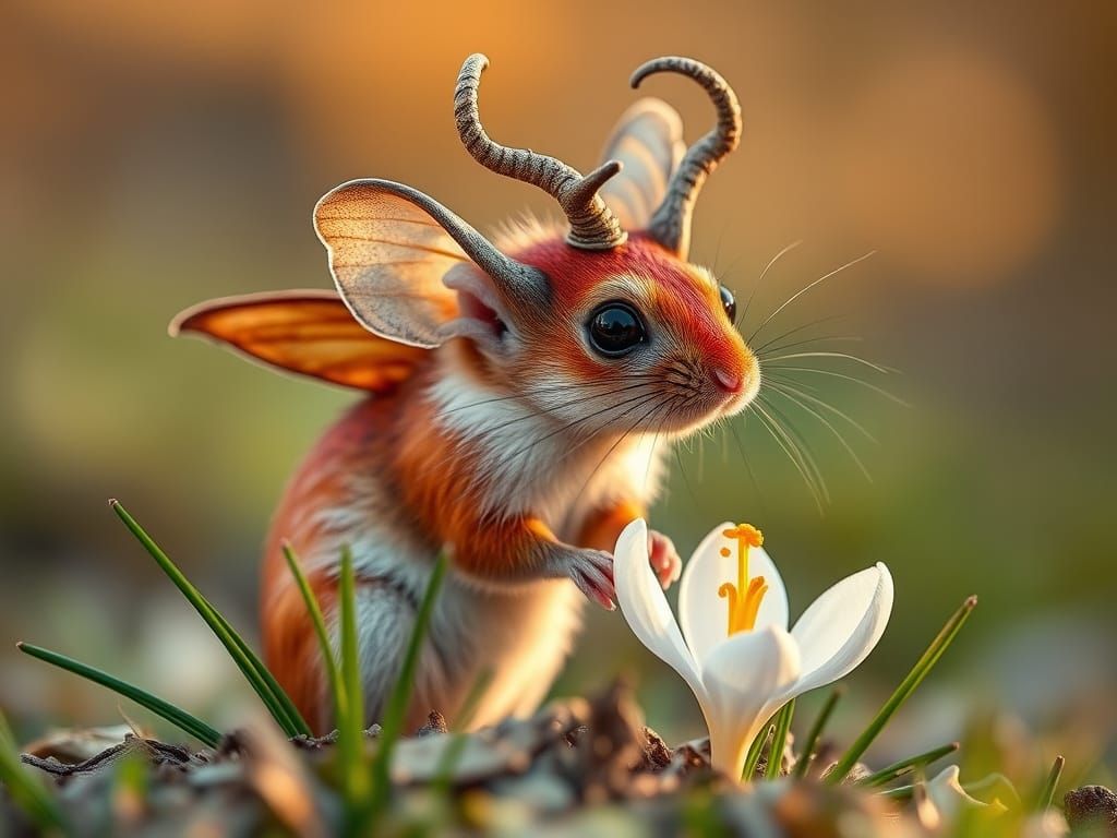 Mythical Dragon-Mice in Vibrant Colors