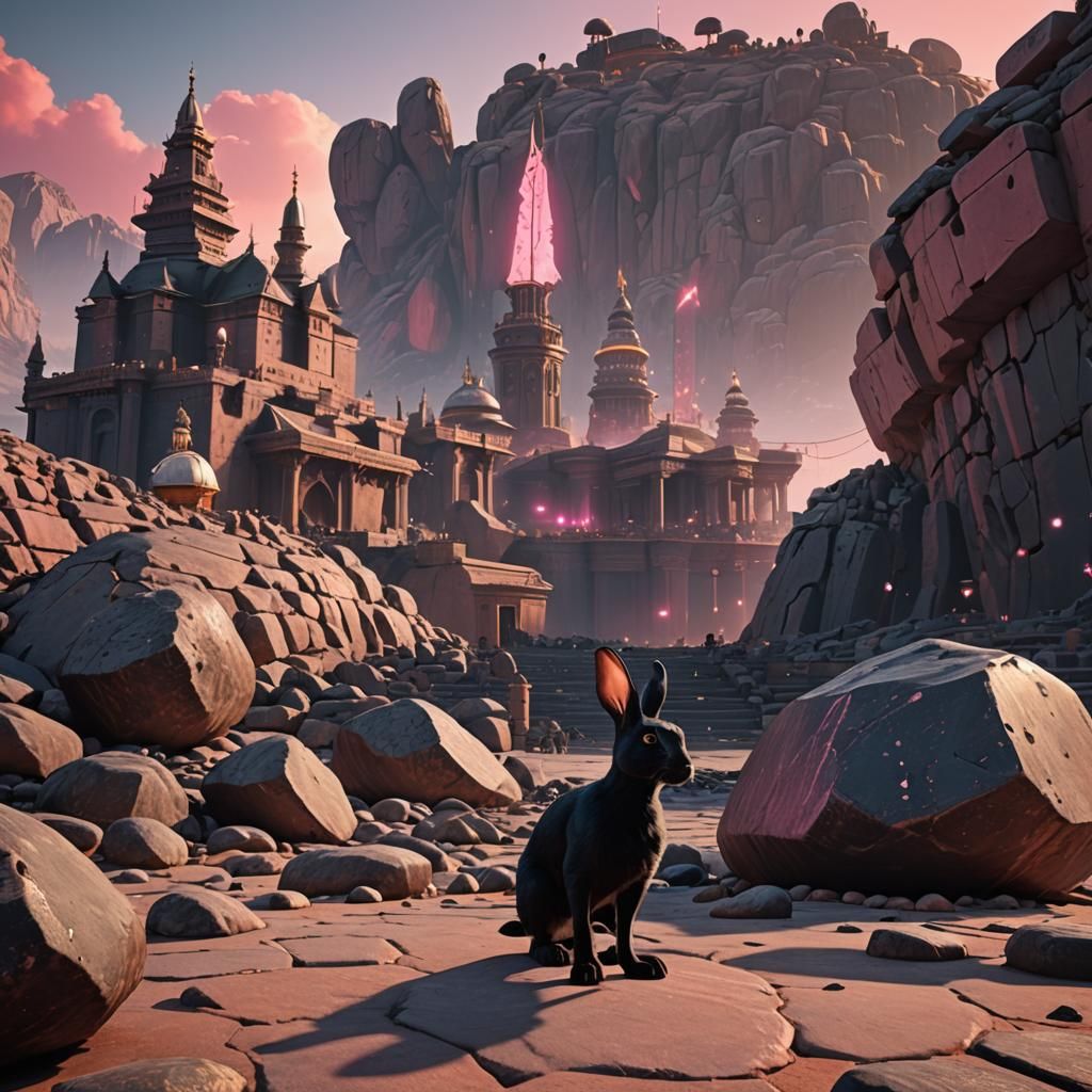 Dystopian Kaaba: Black Rabbit in Unreal Engine 5