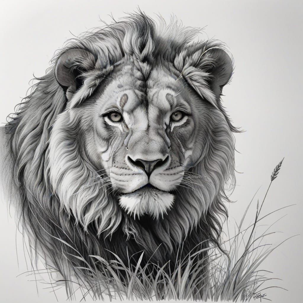 Lion Drawing 2