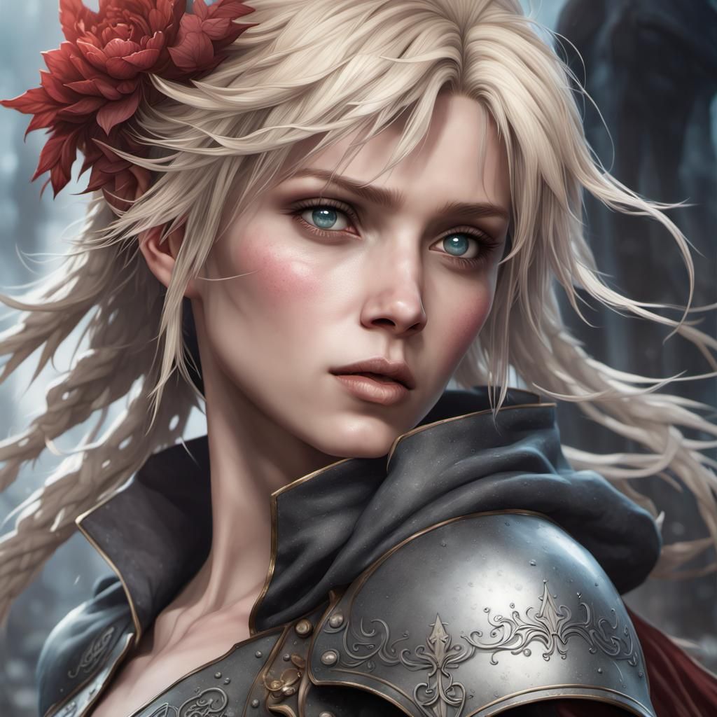 Advent Children Portrait: Hyperdetailed Digital Art