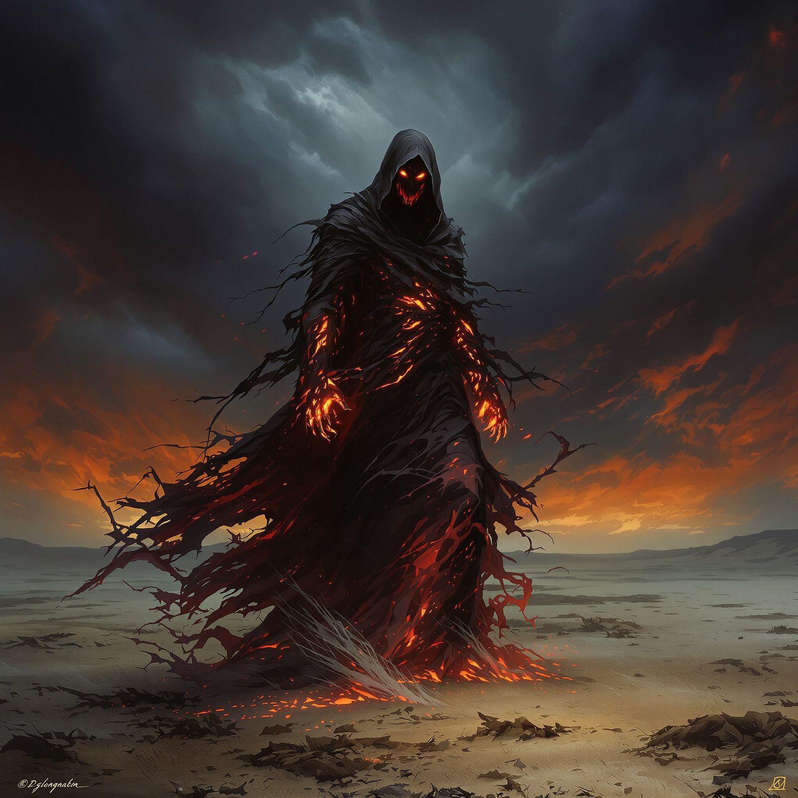 Figure of Sedition on Desolate Plain