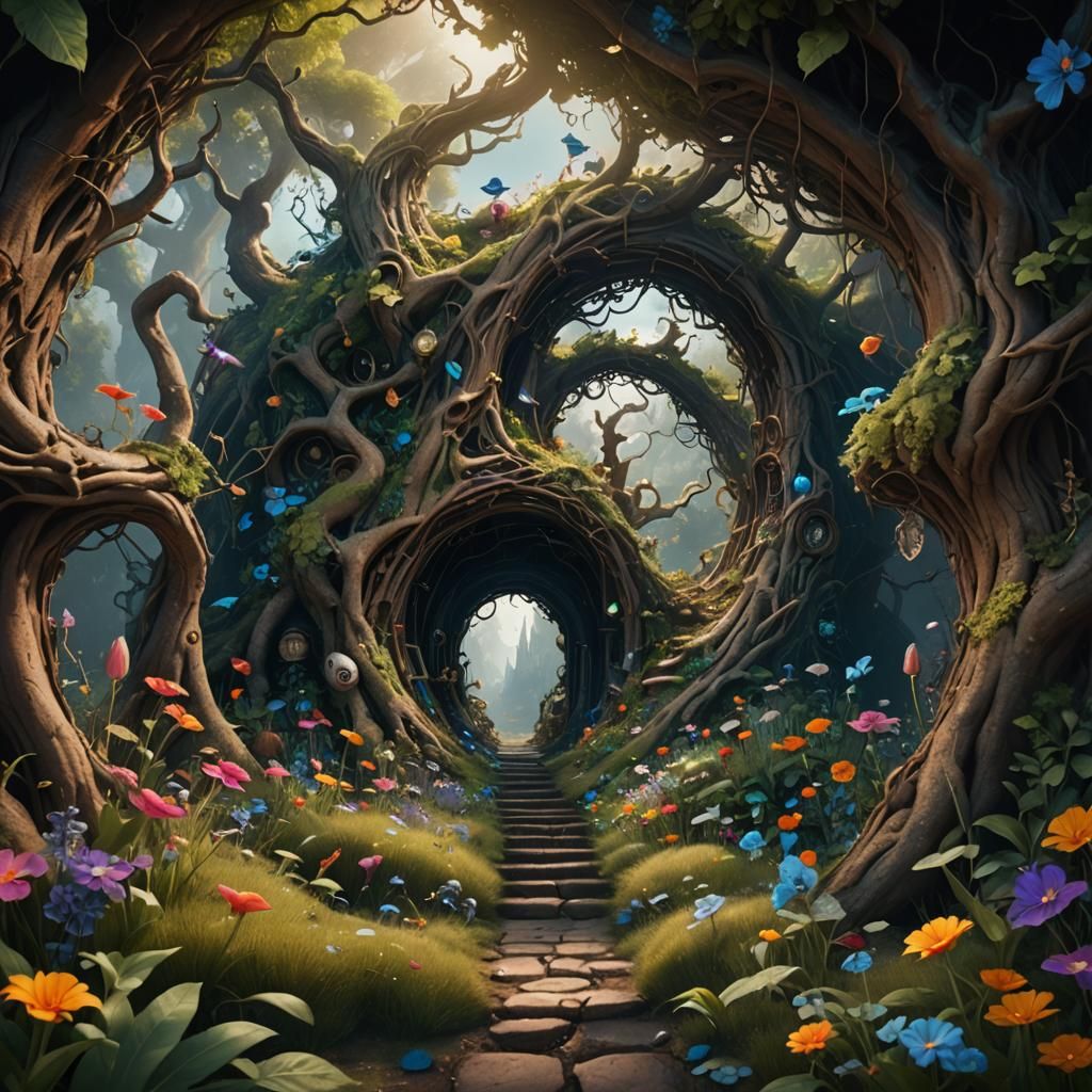 Down the Rabbit Hole: Detailed Fantasy Art