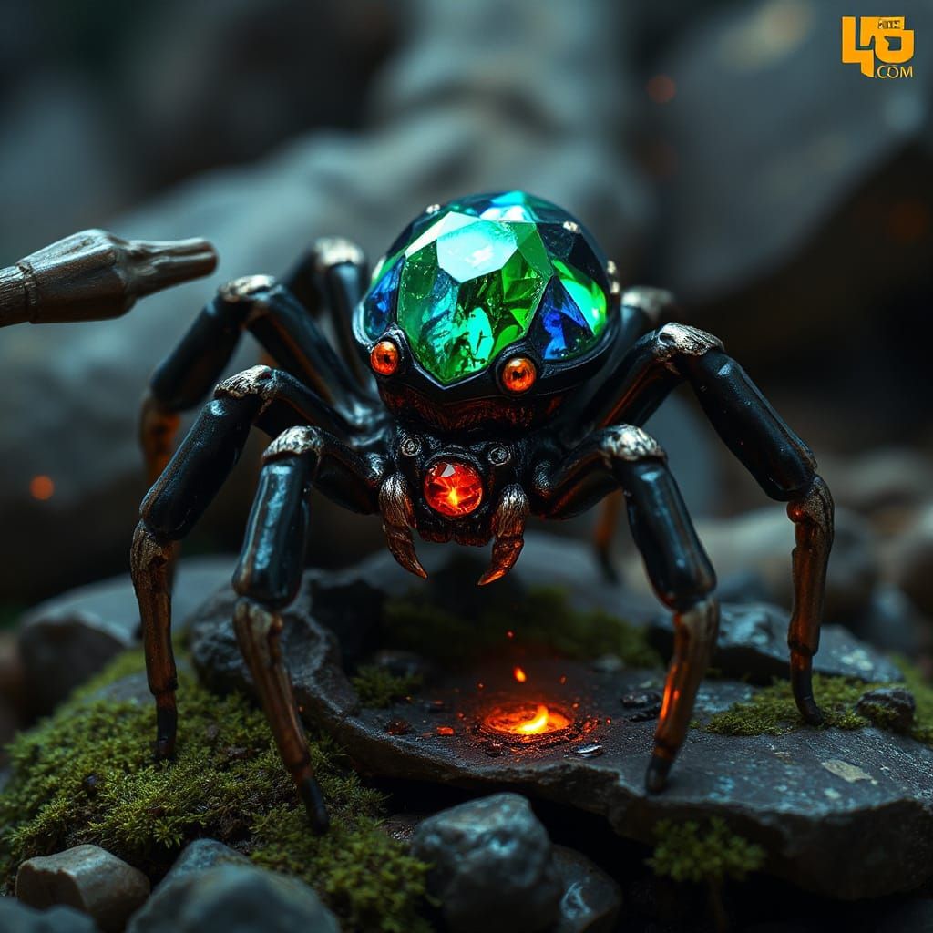 Spiderling with Poison Bomb Gemstone Trail