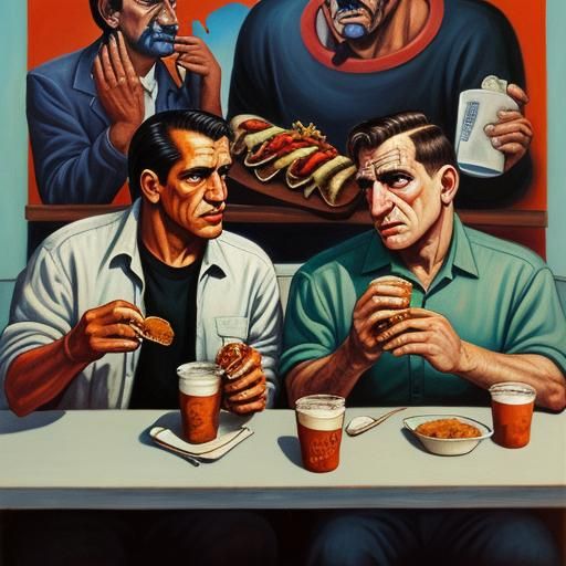 Kerouac and Cassady in Surrealist Detroit