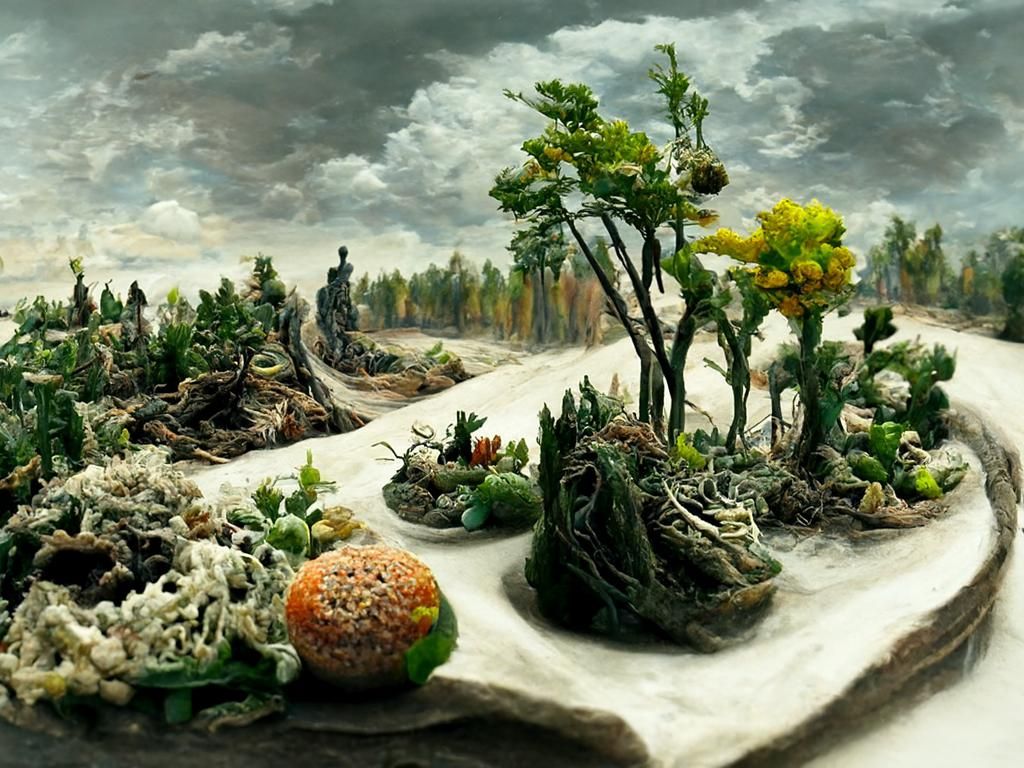 Surreal Liminal Landscape Digital Illustration