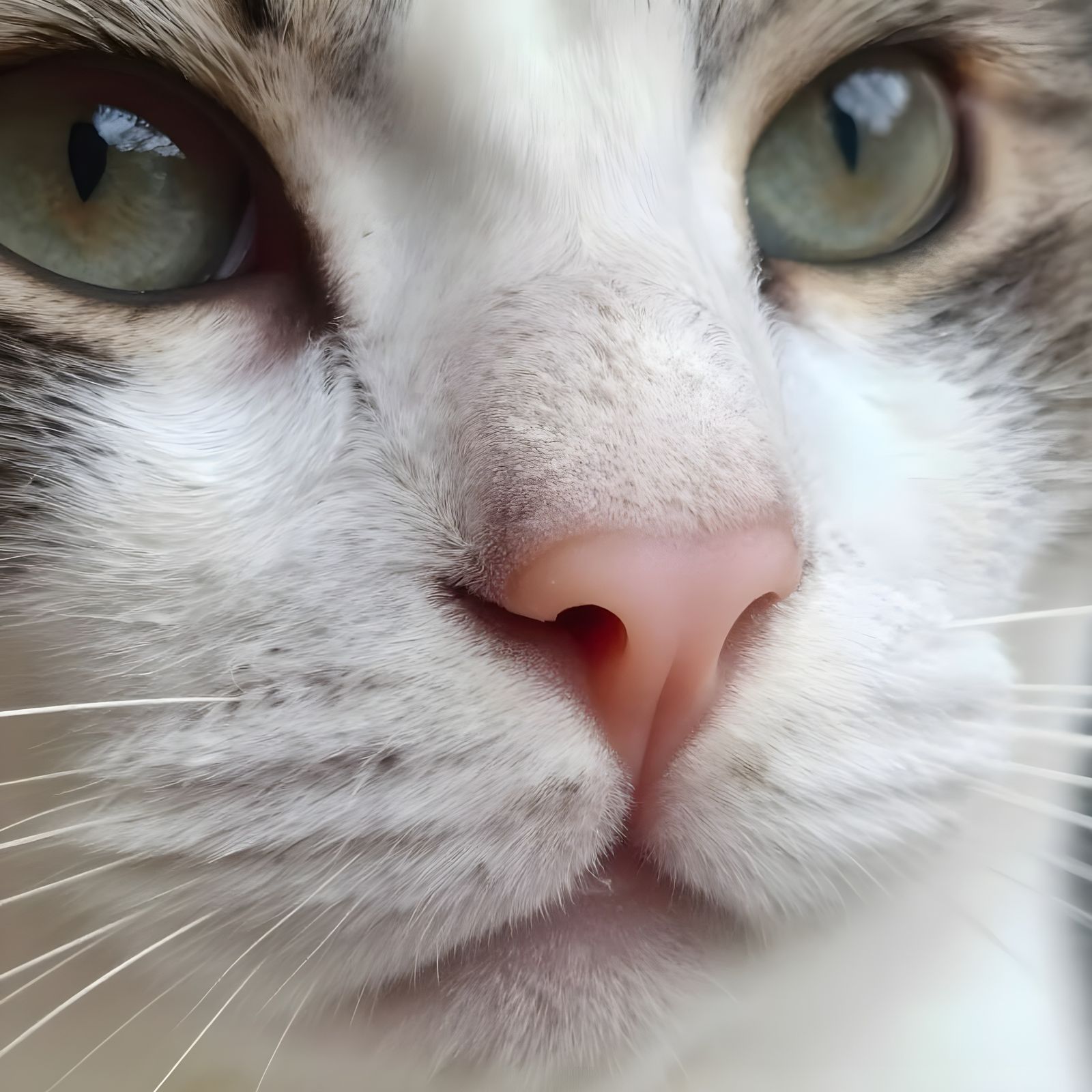 Ultra Close-Up Cat Nose Macro Photography