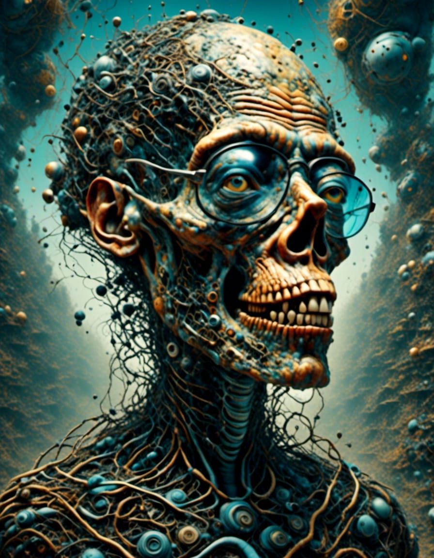 Futuristic Medical Facility with Hyperreal Ape