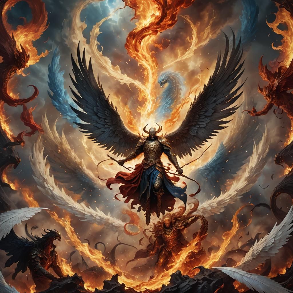 Heaven and Hell Converge: Gothic Fantasy Battle