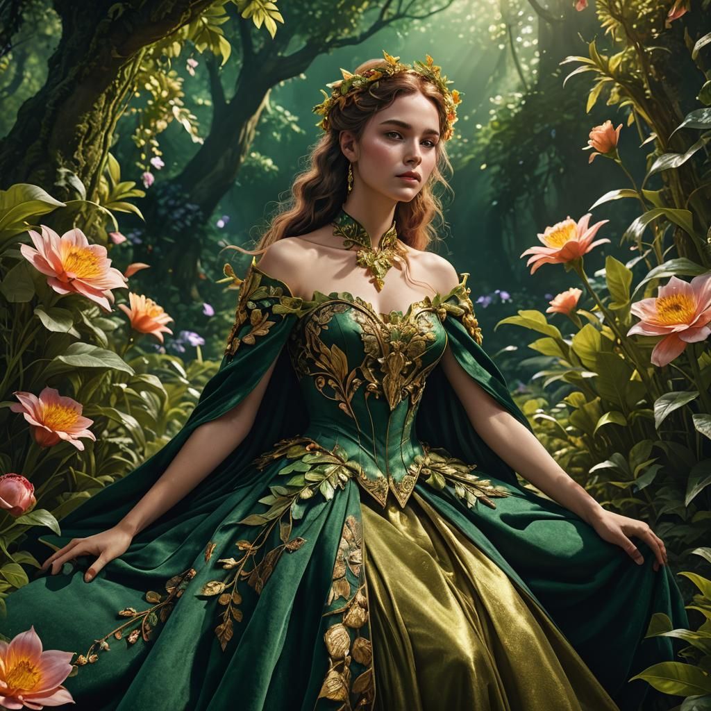 Lilac on Green Velvet: Fantasy Concept Art