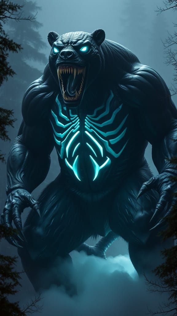 Monstrous Bear-Venom Hybrid Unleashes Dark Energy