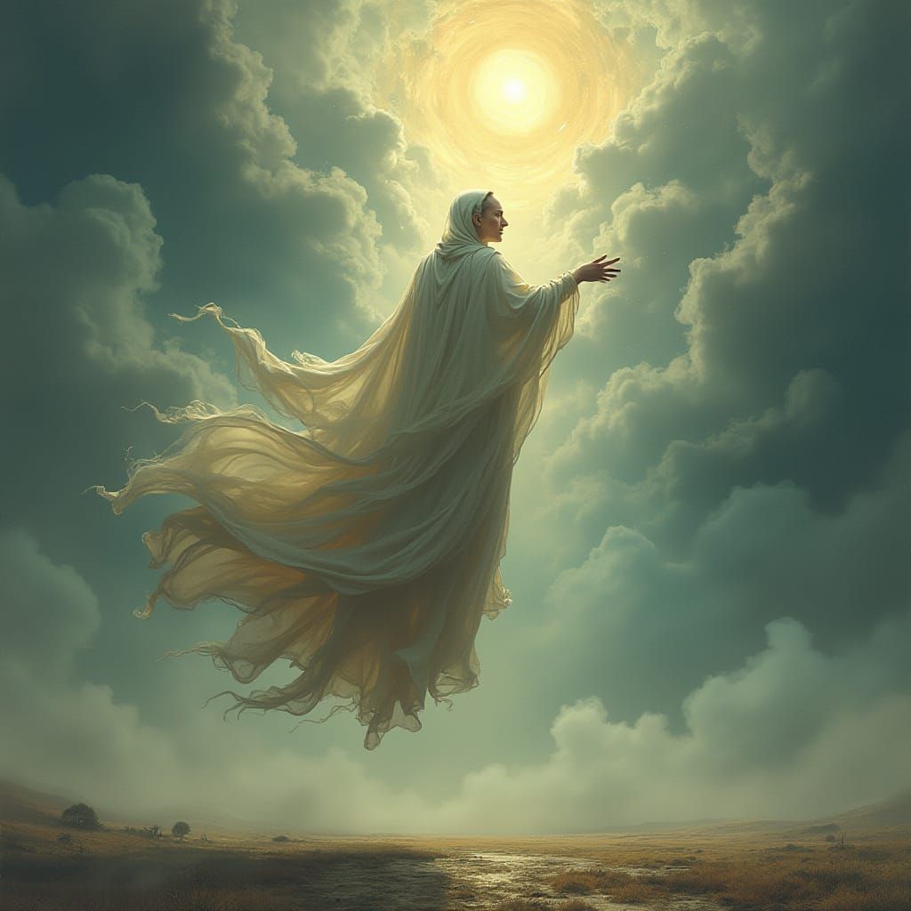 The Fool Falls Through Shimmering Vapor to Flat Earth