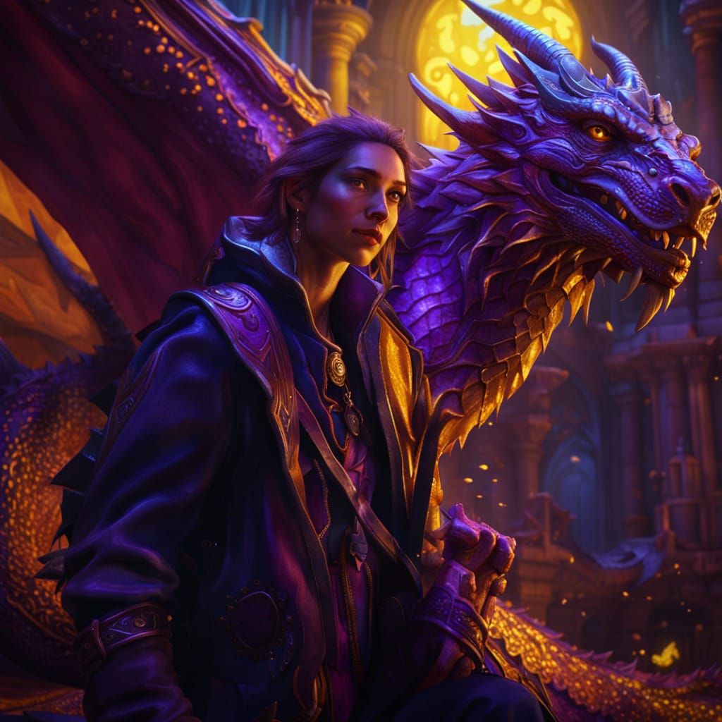 Selfie with Dragon: Dark Fantasy Concept Art