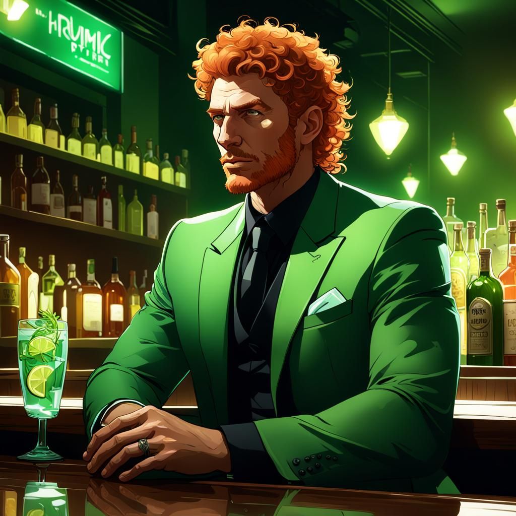 Israeli Man Portrait with Glowing Eyes