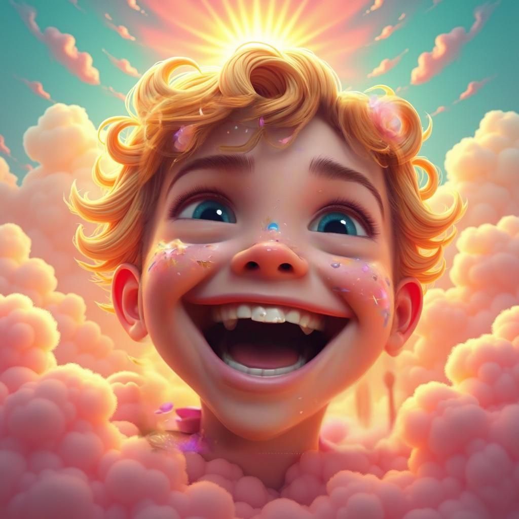 Fantastical Happy Face Concept Art in Deep Color