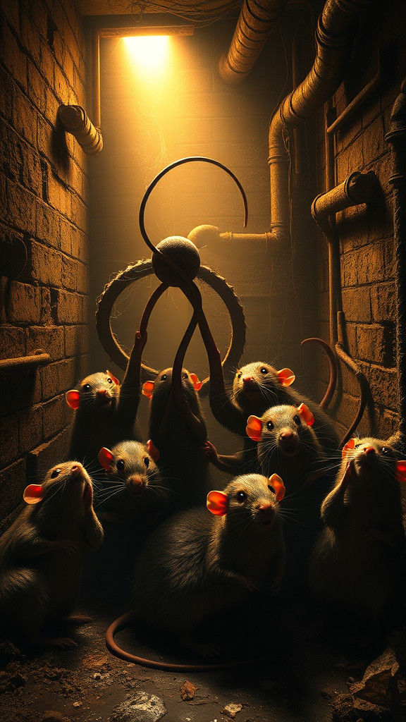 Desperate Rats Entangled in Dystopian Basement