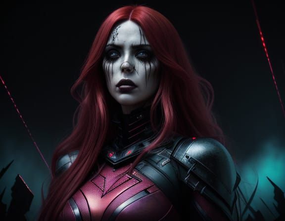 Surreal Goddess of Chaos Emerges from Digital Ruin