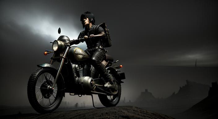 Epic Dark Fantasy Tragic Hero in 3D Shading