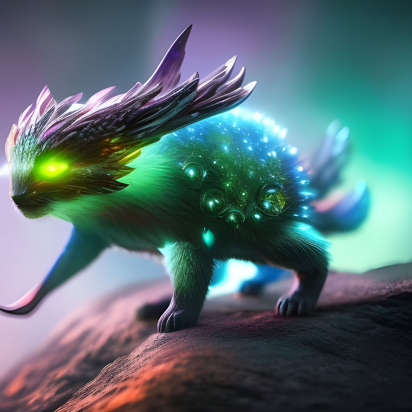 Hyperdetailed Quantum Creature in Fantasy Portrait