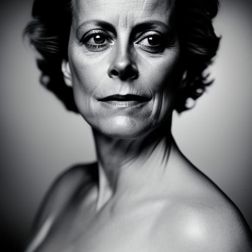 Realistic Portrait Inspired by Sigourney Weaver