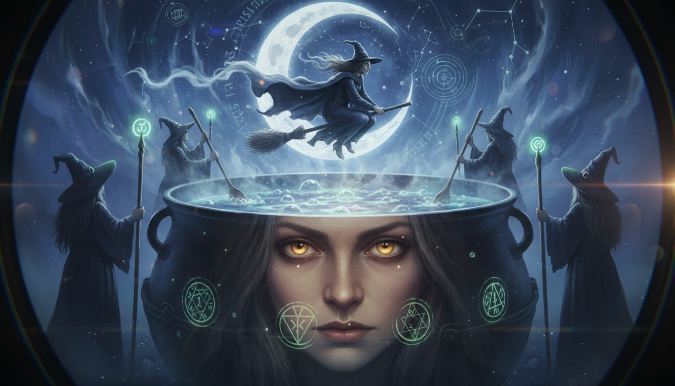 Witch-Ception: A Magical Cauldron Portal