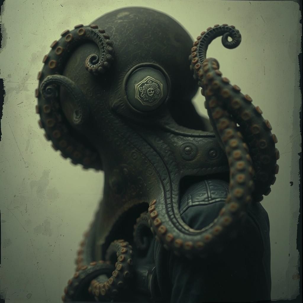 Octopus in Desolate Asylum: Distressed Photo