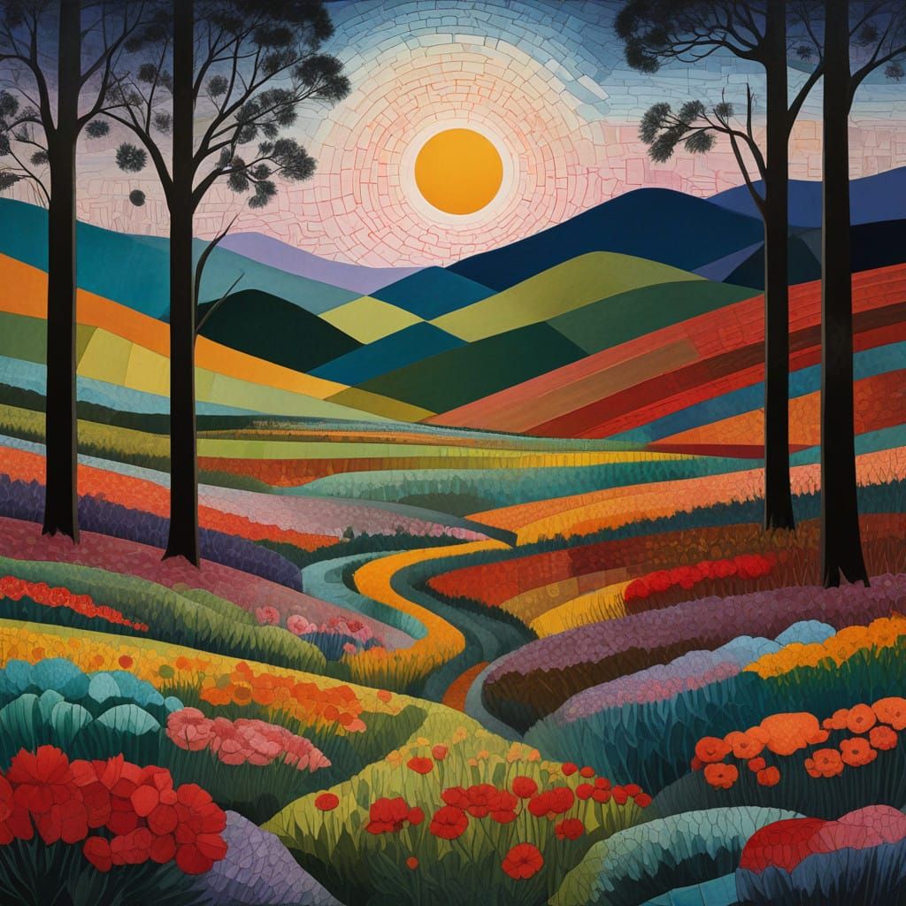 Intricate Vases in Vibrant Seasons