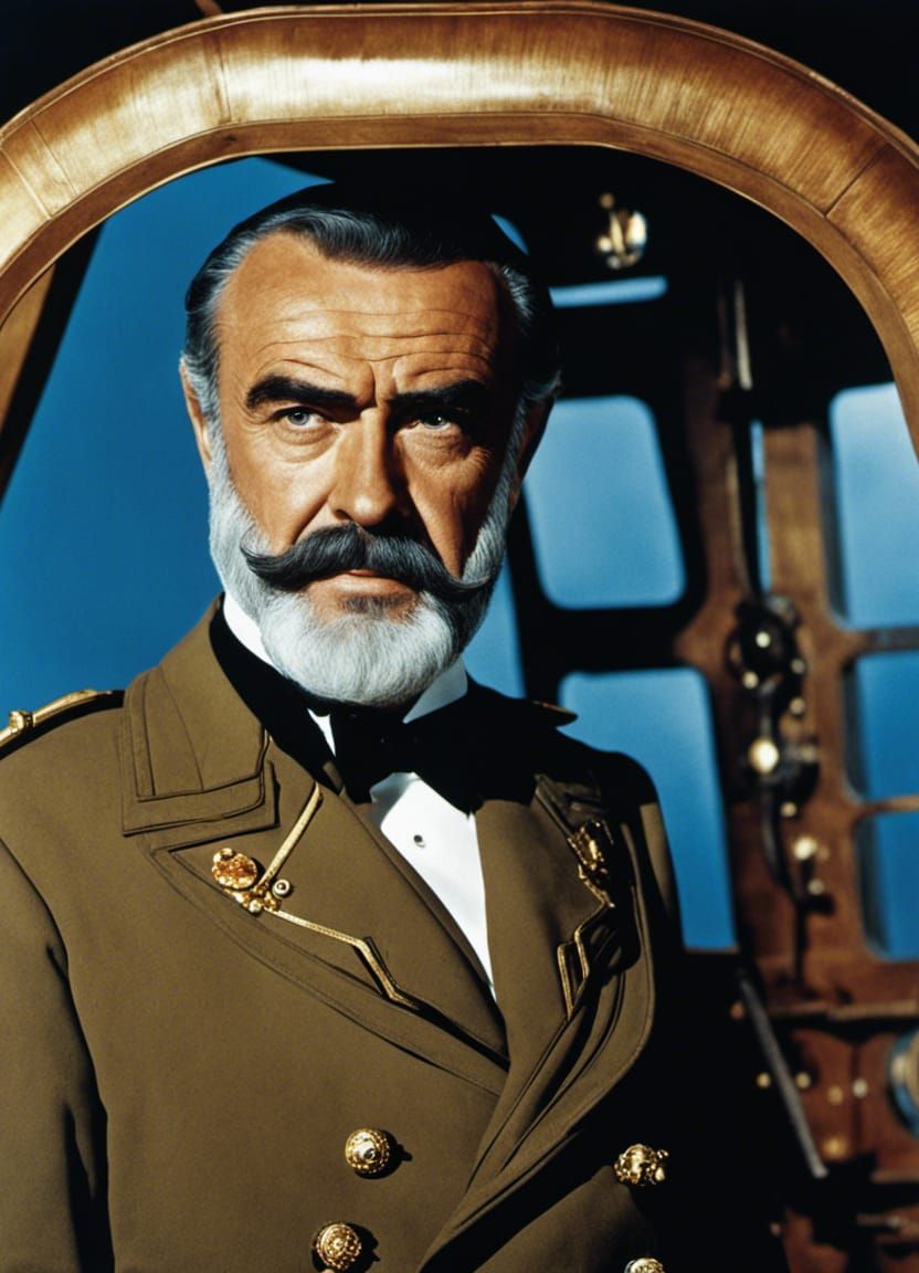 Sean Connery as Captain Nemo on Nautilus