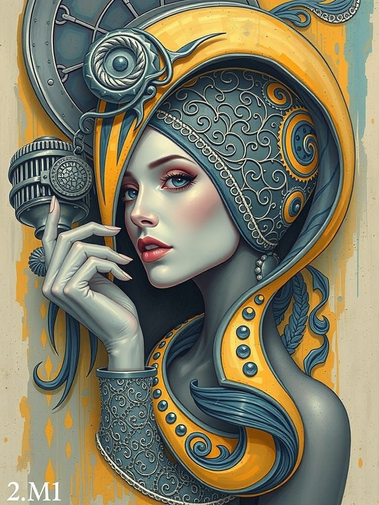 Elegant Woman in Soft Focus Portrait