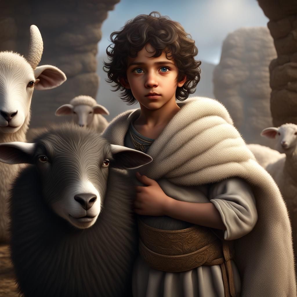 Nativity Scene: Shepherd Boy at Christ's Birth