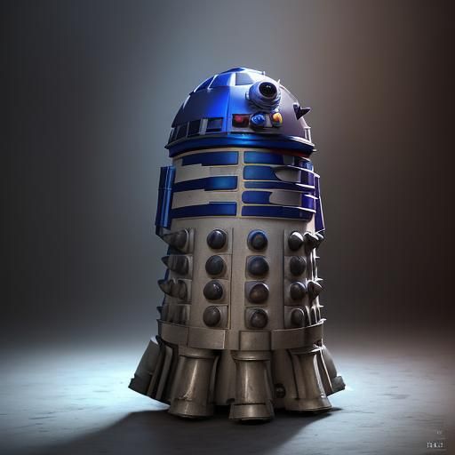 Dalek as R2-D2: Hyperrealistic Concept Art