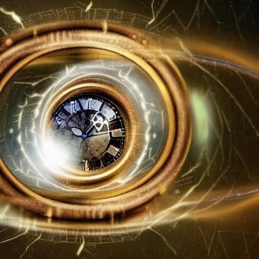 the concept of time travel and lost knowledge. The AI might create an image that evokes a sense of wonder and nostalgia ...