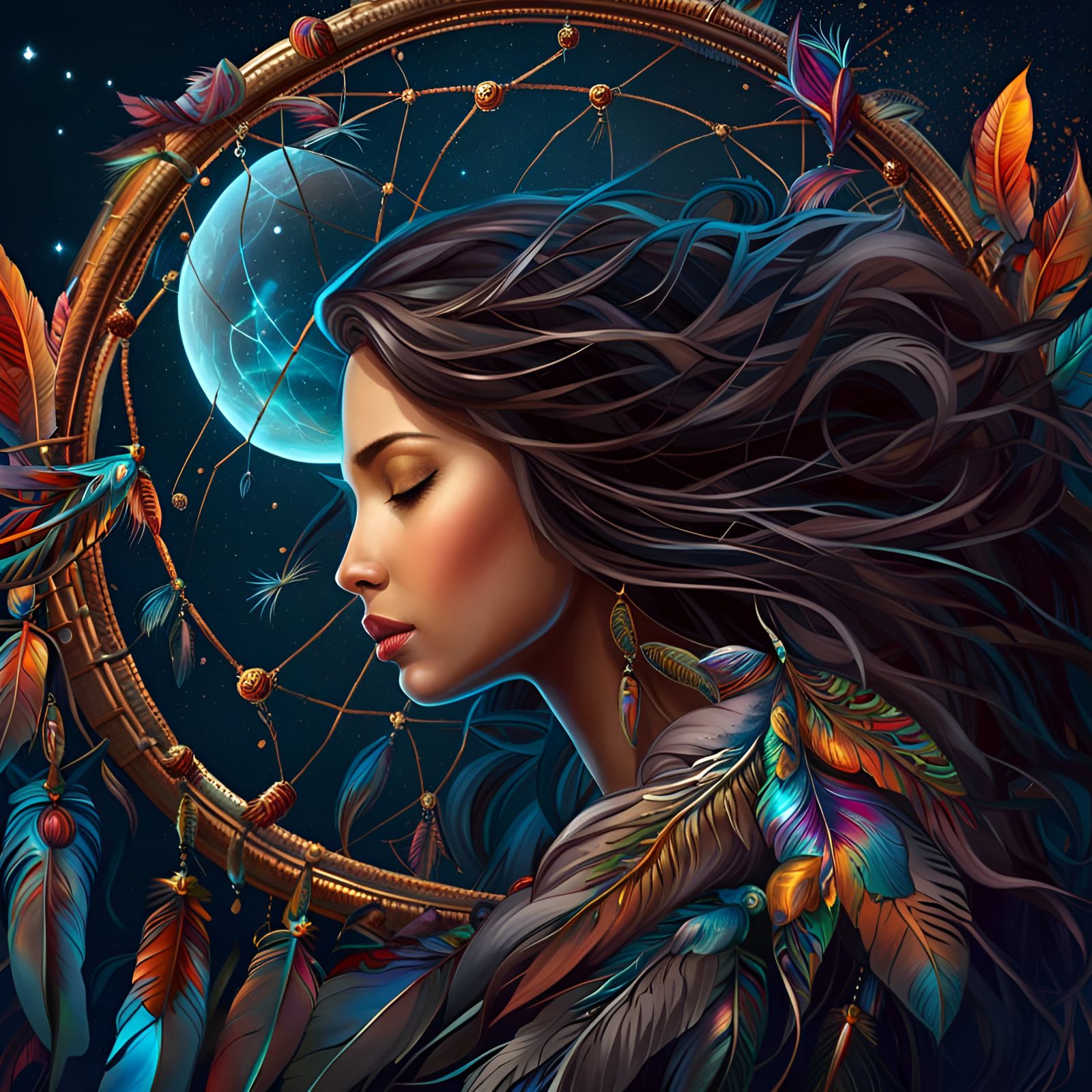 Cosmic Dreamcatcher Captures a Sleeping Lady's Dreams