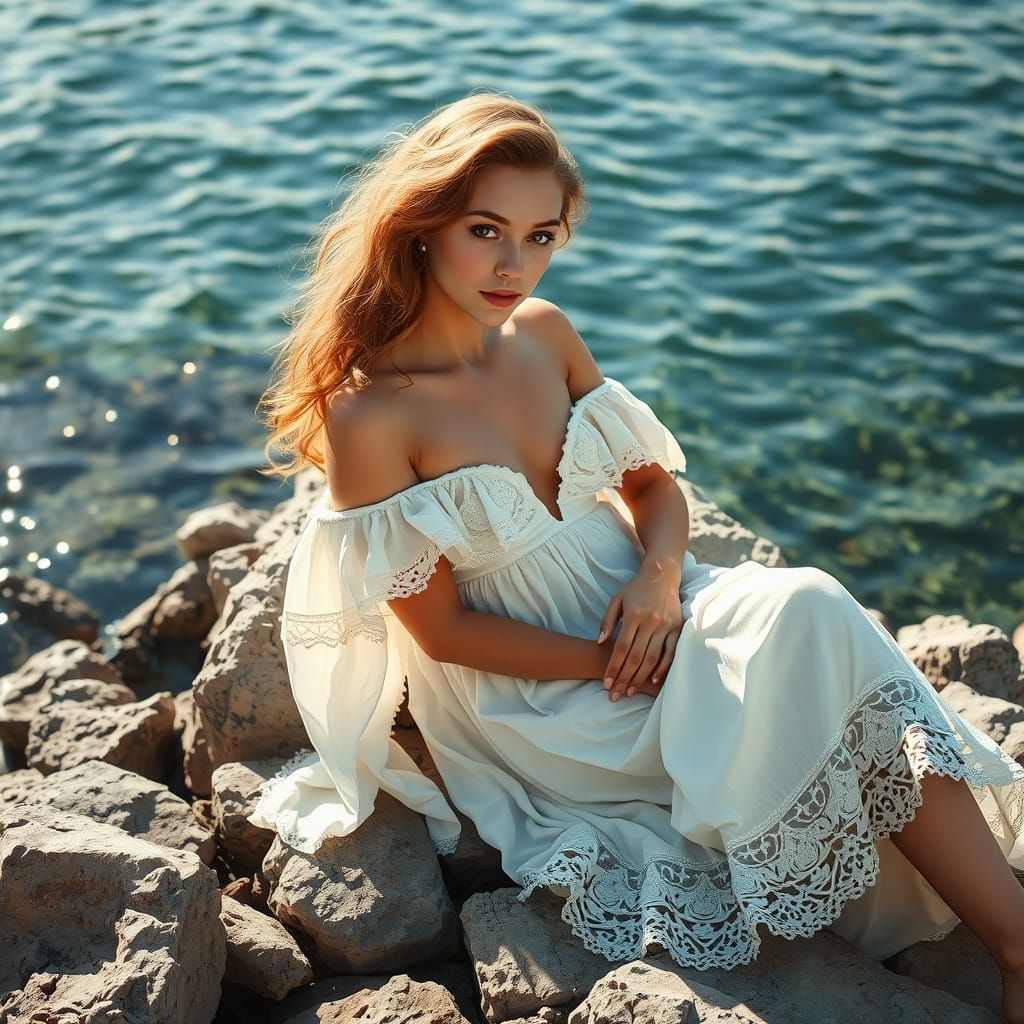 Ethereal Bohemian Goddess in Hyper-Realistic Detail