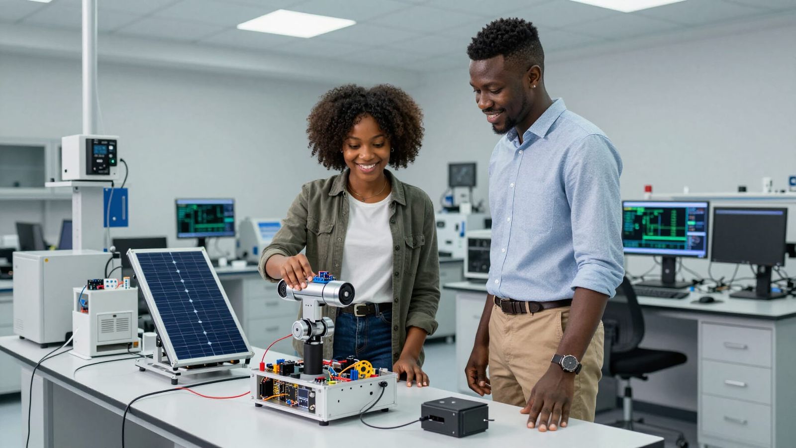 Nigerian Innovators Unveil Solar Robotic Kit in Modern Lab