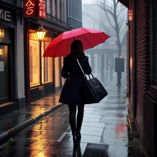 AI Generated Image of an Umbrella