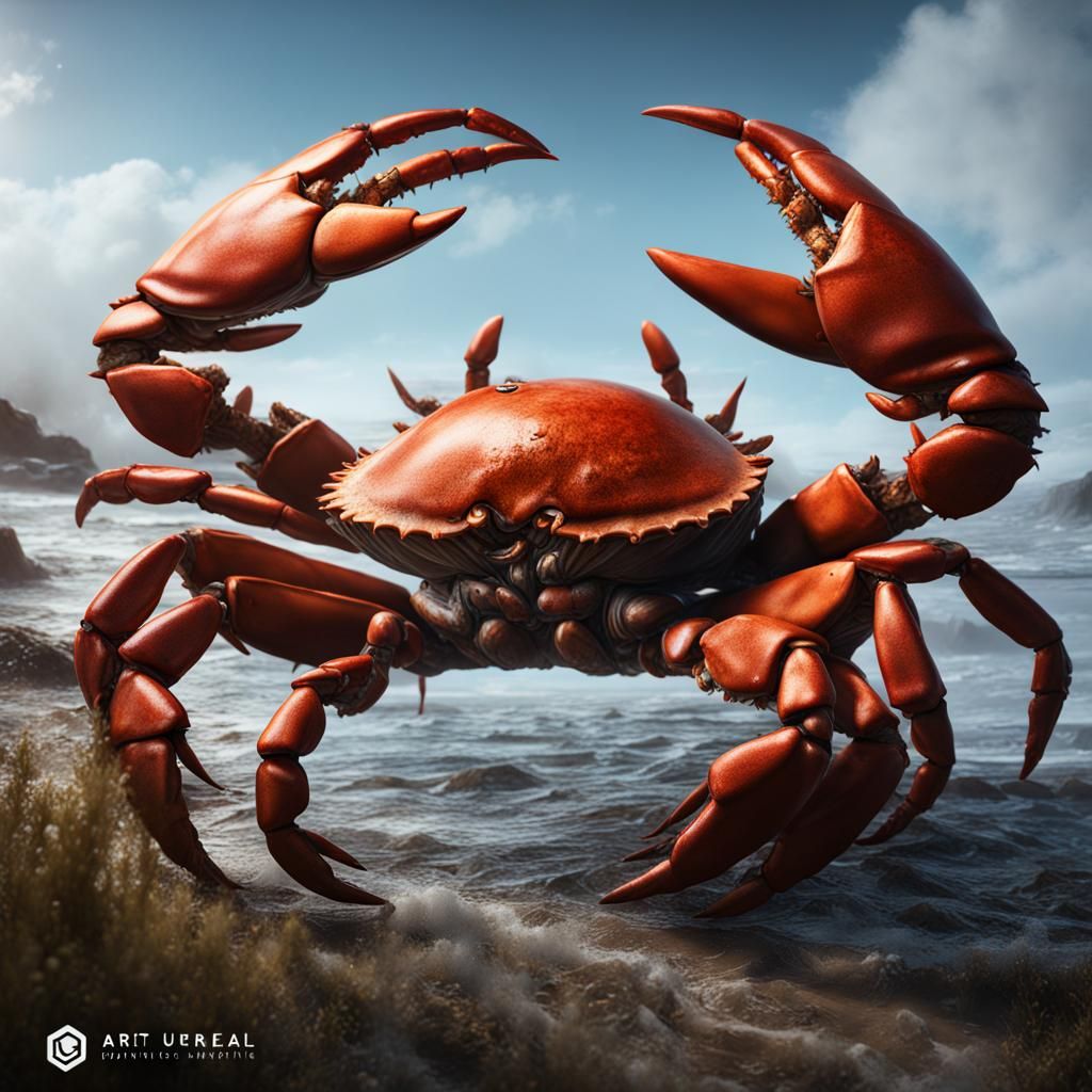 Giant Crustacean in Detailed Fantasy Concept Art