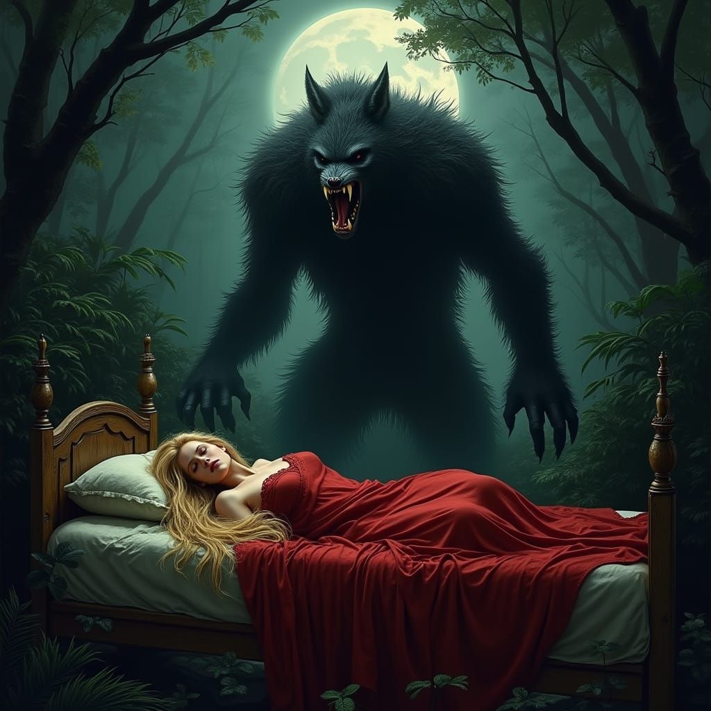 Surreal Jungle Nightmare in Dark Romantic Style