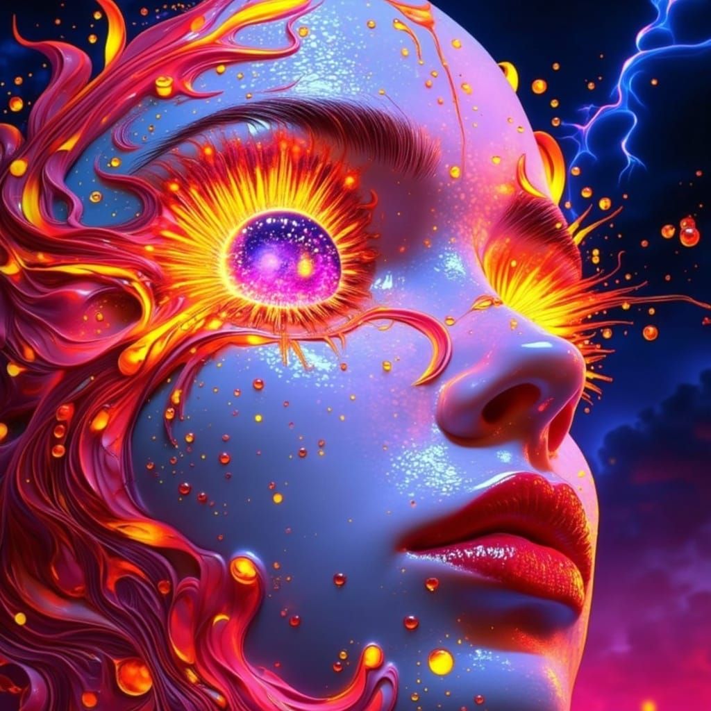 Porcelain Goddess Ignites with Nuclear Fury