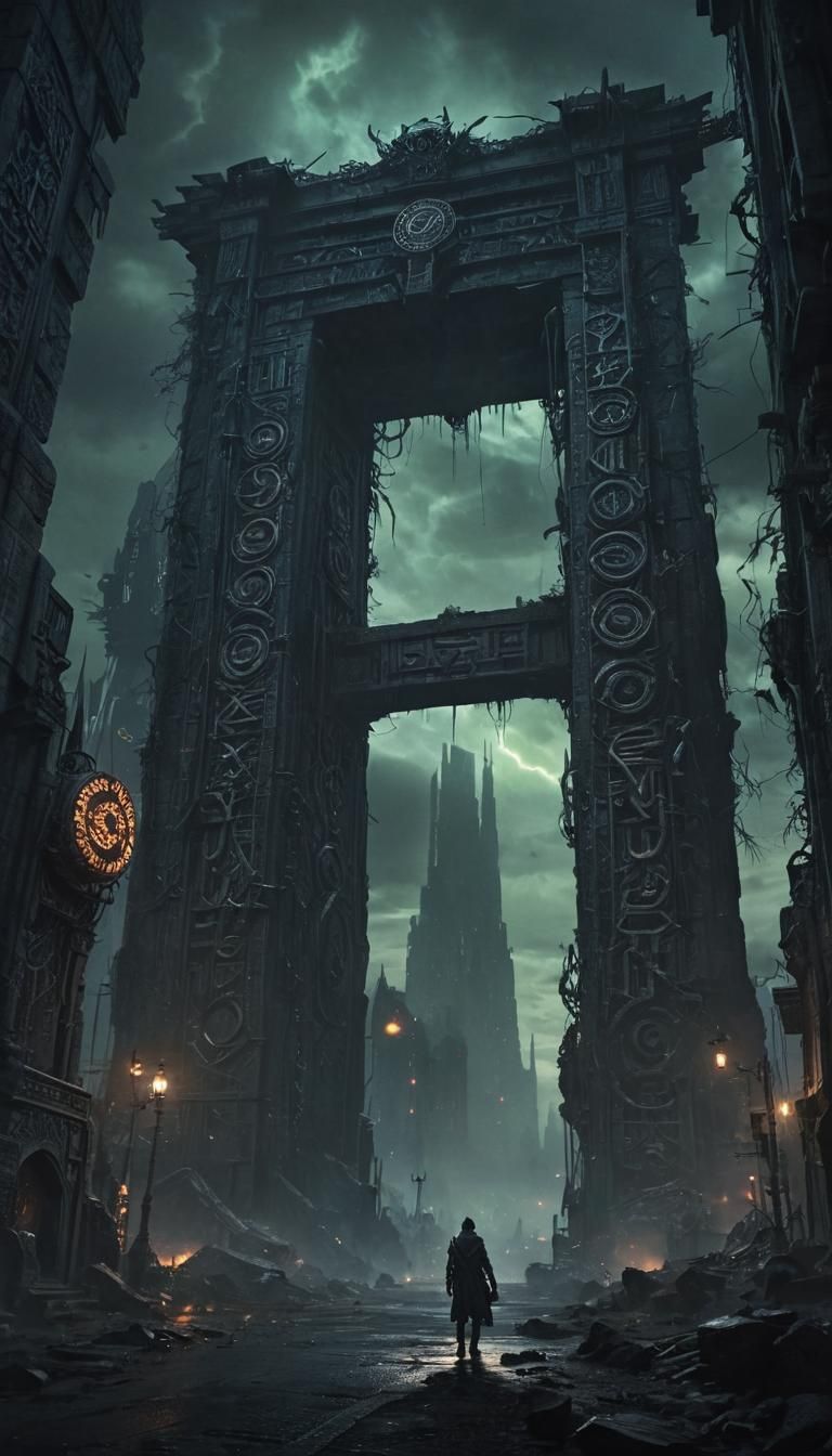 Colossal Rune Gate Between Worlds