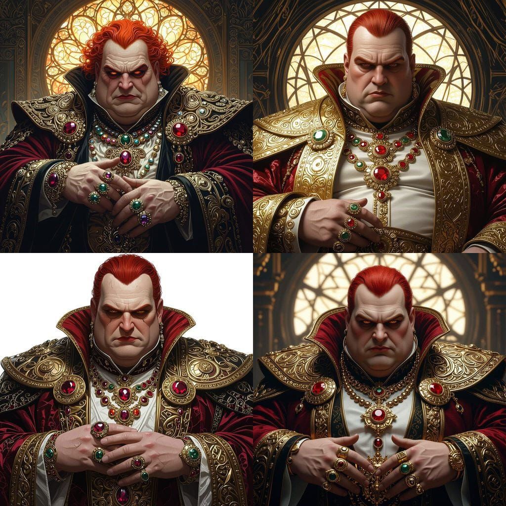 Baron Harkonnen Portrait in Opulent Style
