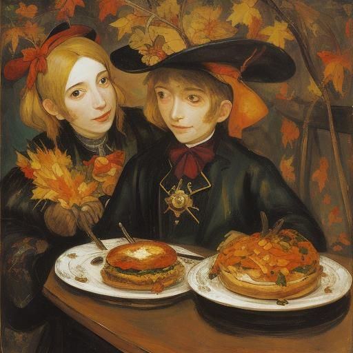 Mouse Autumn Feast: Soutine and Hals Inspired