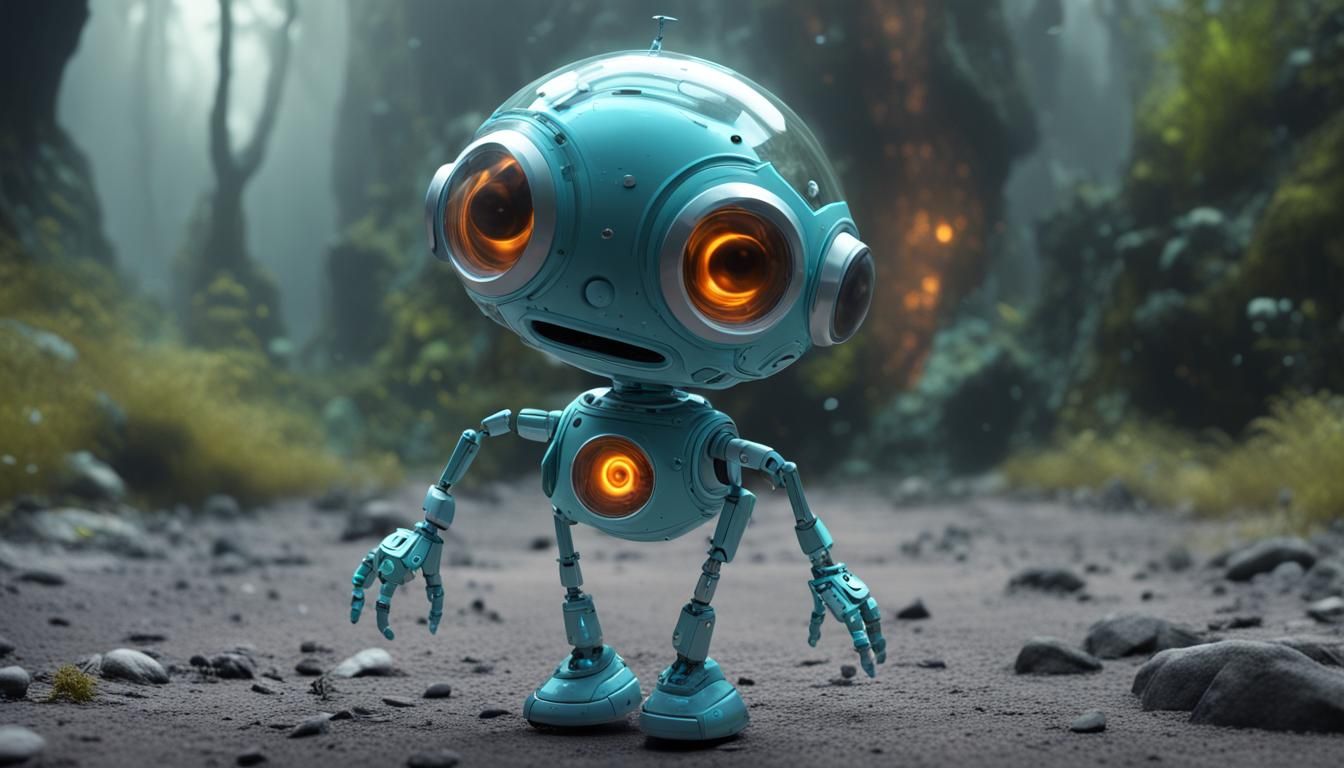 Explorer Bot Animation in Stop-Motion CGI Style