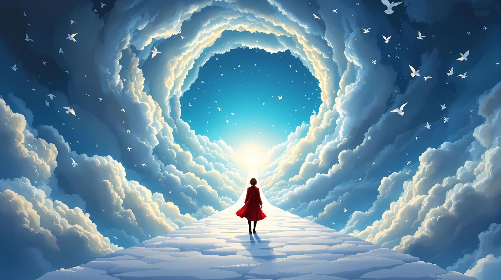 Luminous Moment of Revelation in a Celestial Realm