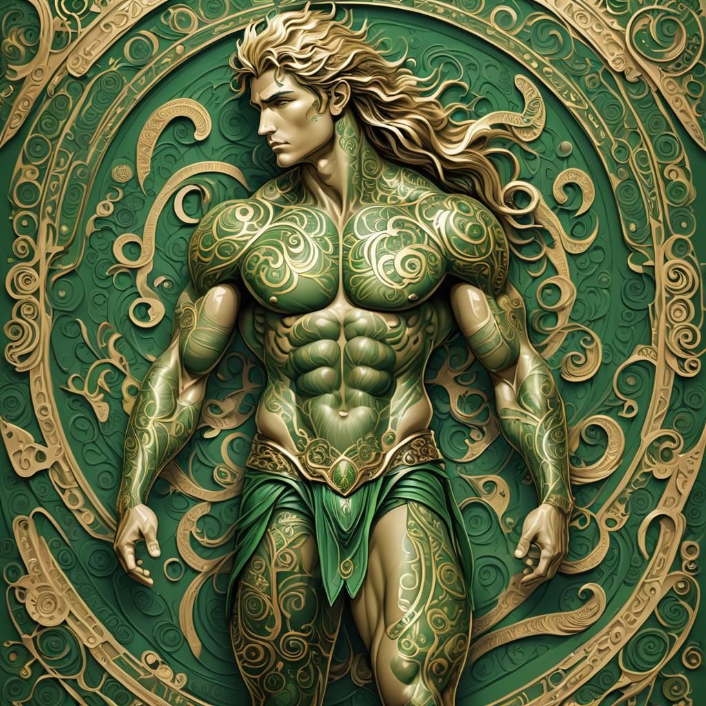 Virgo Zodiac Sign as Greek Warrior