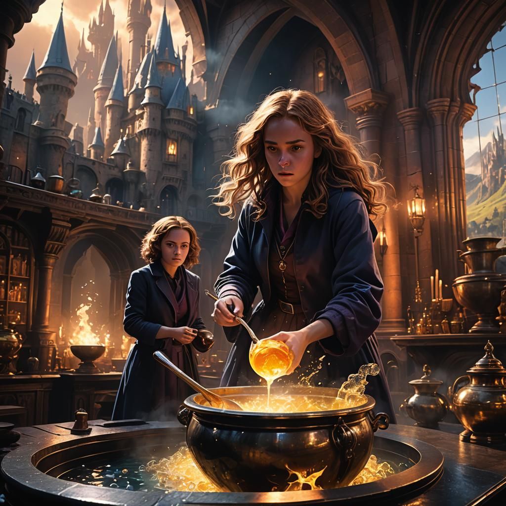 Hermione Granger's Polyjuice Potion: Dark Academia Aesthetic