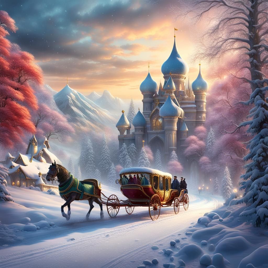 Colorful Sleighs to a New Year's Ball