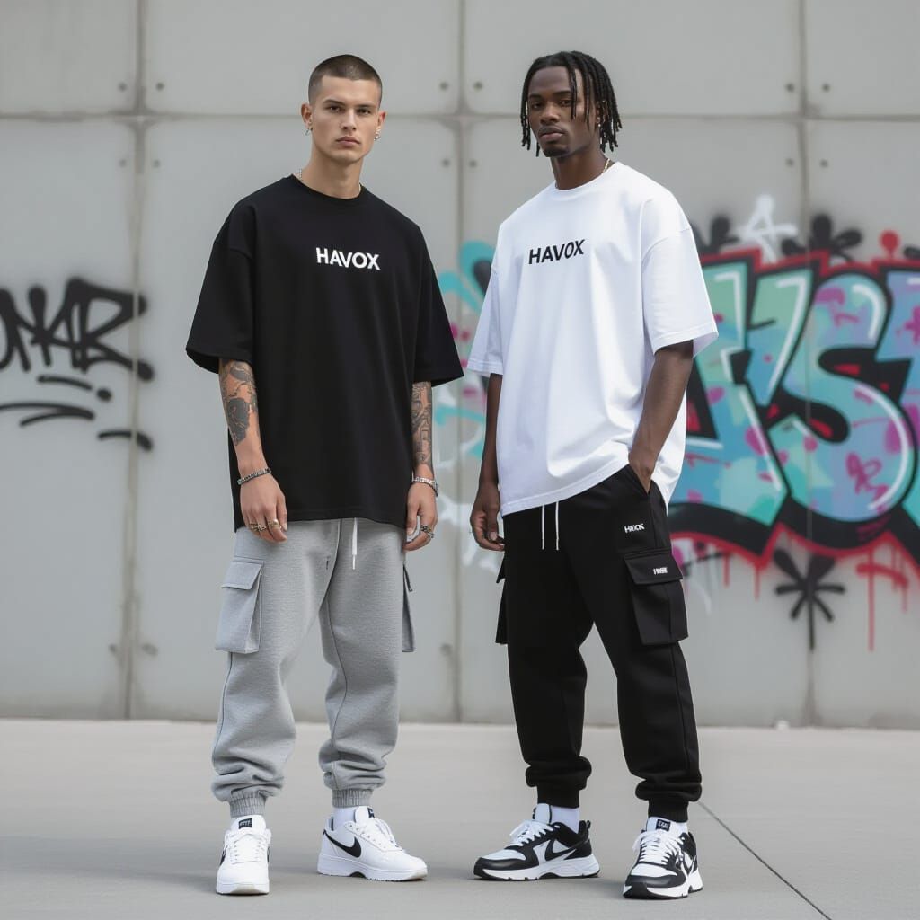 Male Model in Premium Streetwear Fashion Editorial