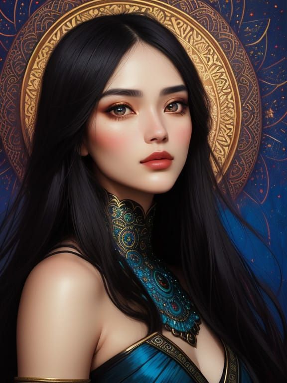 Enchanting Beauty in Rich Jewel Tones