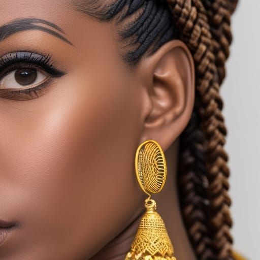 Beautiful African Woman Portrait in High Definition